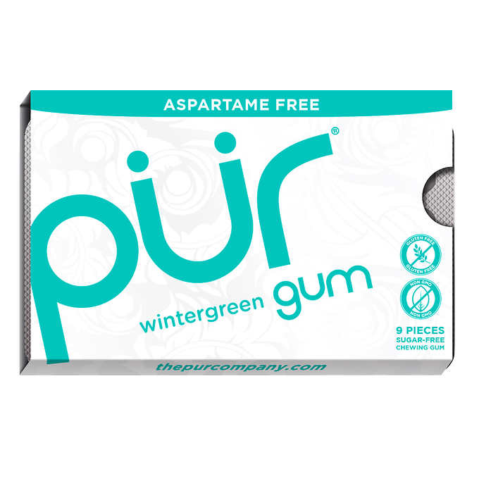 PUR Wintergreen Gum 9 pieces - Simpsons Pharmacy