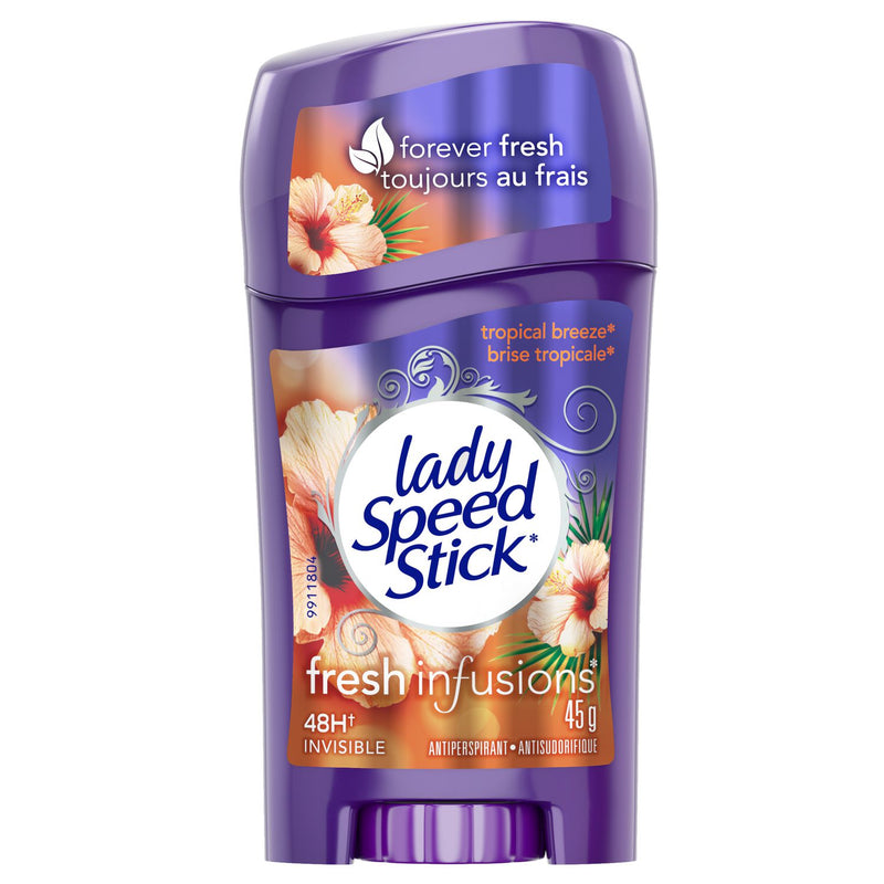 LADY SPEED STICK FRESH INFUSIONS TROPICAL BREEZE ANTIPERSPIRANT 45G - Simpsons Pharmacy