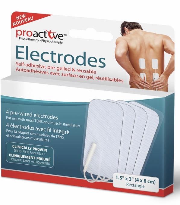 Proactive Electrodes - 1.5” x 3”, rectangular - Simpsons Pharmacy