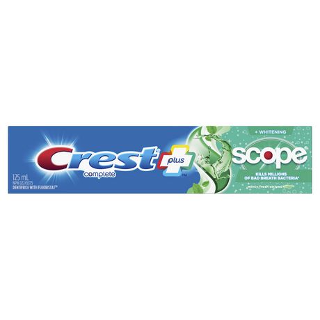 Crest Complete Whitening Plus Scope Toothpaste - Minty Fresh 125mL - Simpsons Pharmacy