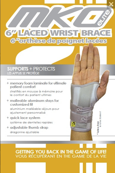 MKO Elite 6" Wrist Brace Support - Right Hand XS - Simpsons Pharmacy