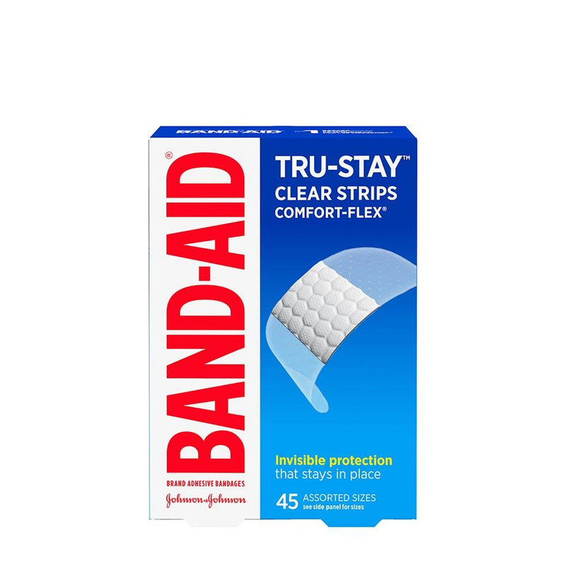 BAND-AID BANDAGE - CLEAR - ASSORTED 45S - Simpsons Pharmacy