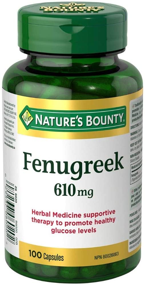 Nature's Bounty Fenugreek - 610mg 100 capsules - Simpsons Pharmacy