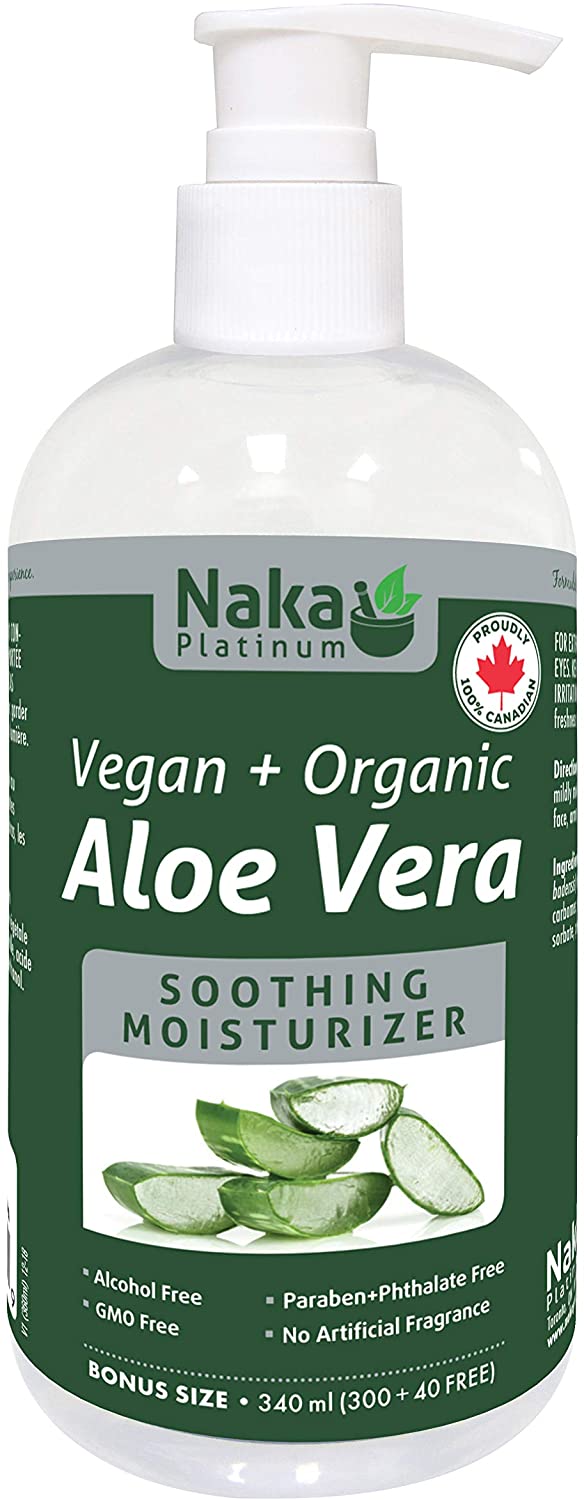 Naka Platinum Vegan + Organic Aloe Vera Moisturizer 340ml - Simpsons Pharmacy