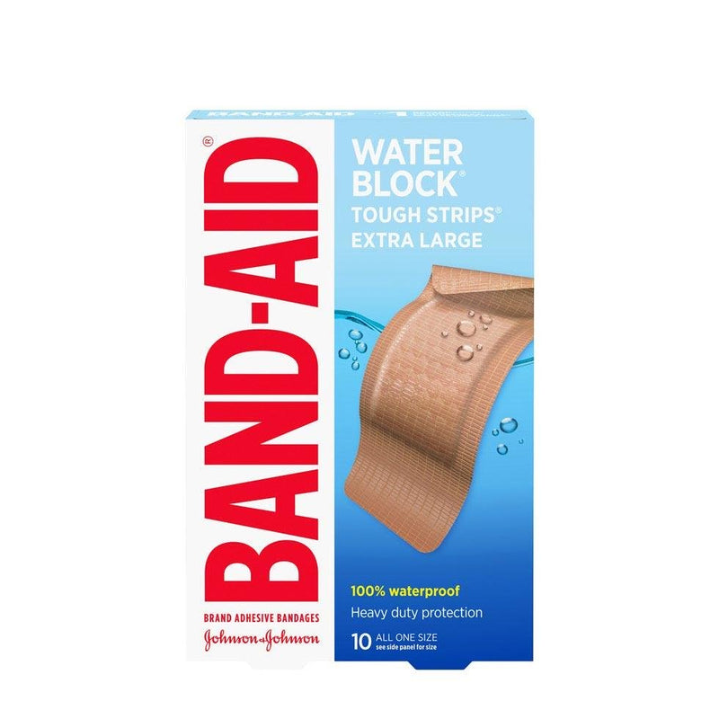 BAND-AID BANDAGE - TOUGH STRIP - EXTRA LARGE - WATERPROOF 10S - Simpsons Pharmacy