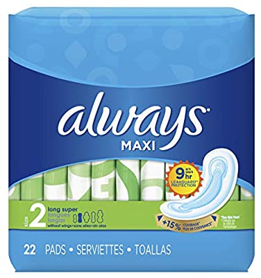 ALWAYS MAXI PAD - LONG SUPER 22S - Simpsons Pharmacy
