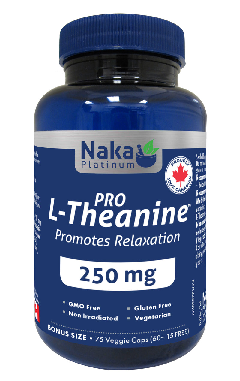 Naka Platinum PRO L-Theanine - 75 capsules - Simpsons Pharmacy