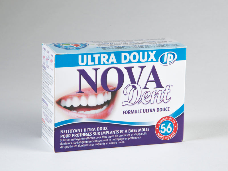 Nova Dent Ultra Soft Formula Cleanser for Dentures 8 5g Sachets - Simpsons Pharmacy