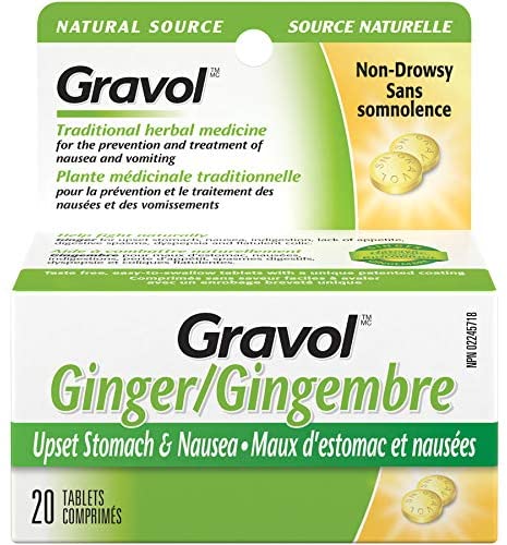 Gravol Natural Source Ginger - 20 Tablets - Simpsons Pharmacy