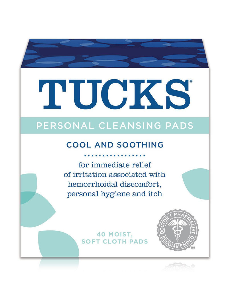 TUCKS Personal Cleansing Pads - 40 Moist Cloth Pads - Simpsons Pharmacy