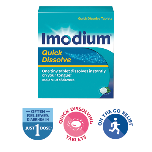 Imodium Quick Dissolve 2mg - 10 Tablets - Simpsons Pharmacy