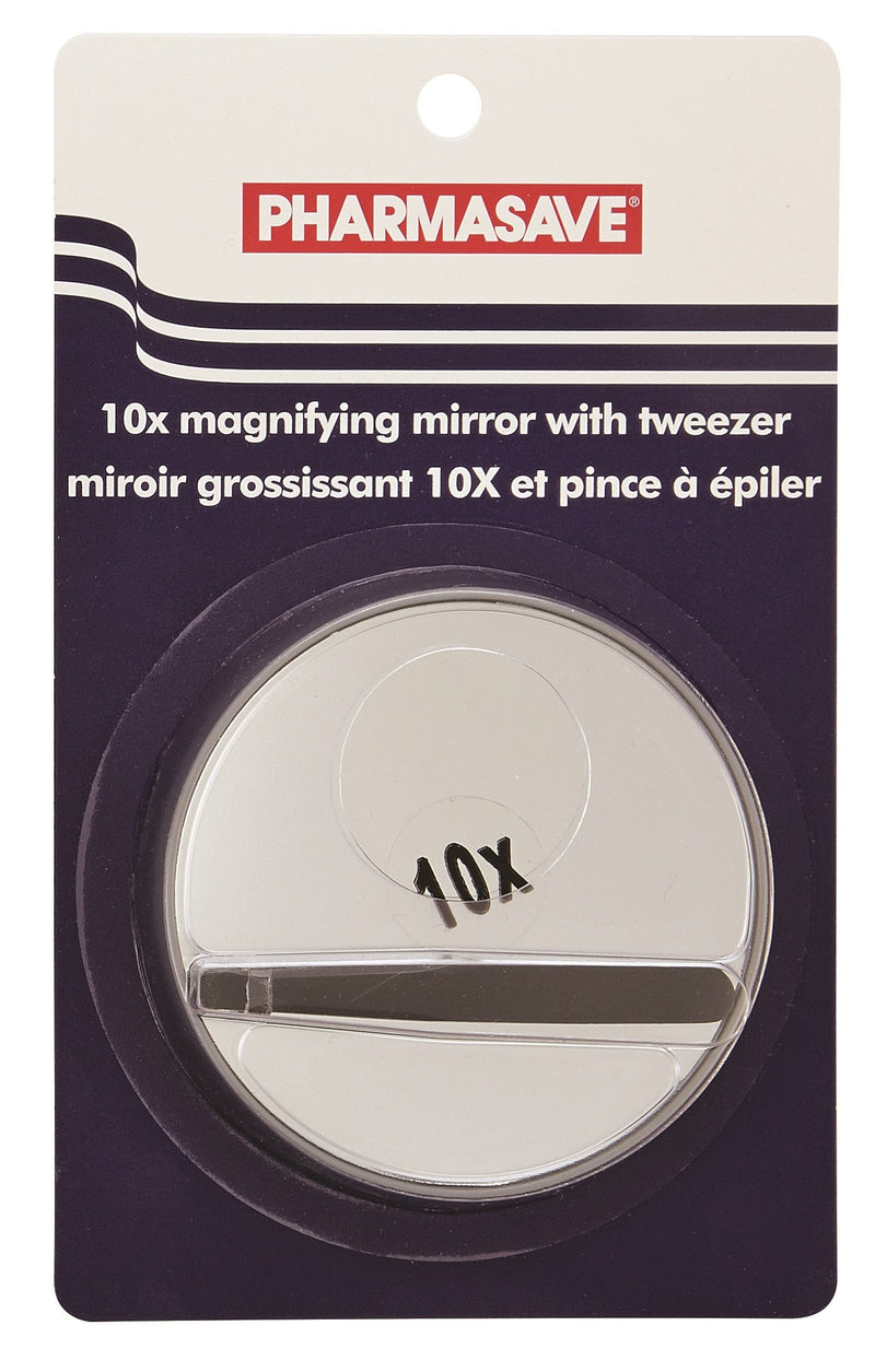 Pharmasave 10X Magnifying Mirror with Tweezer - Simpsons Pharmacy