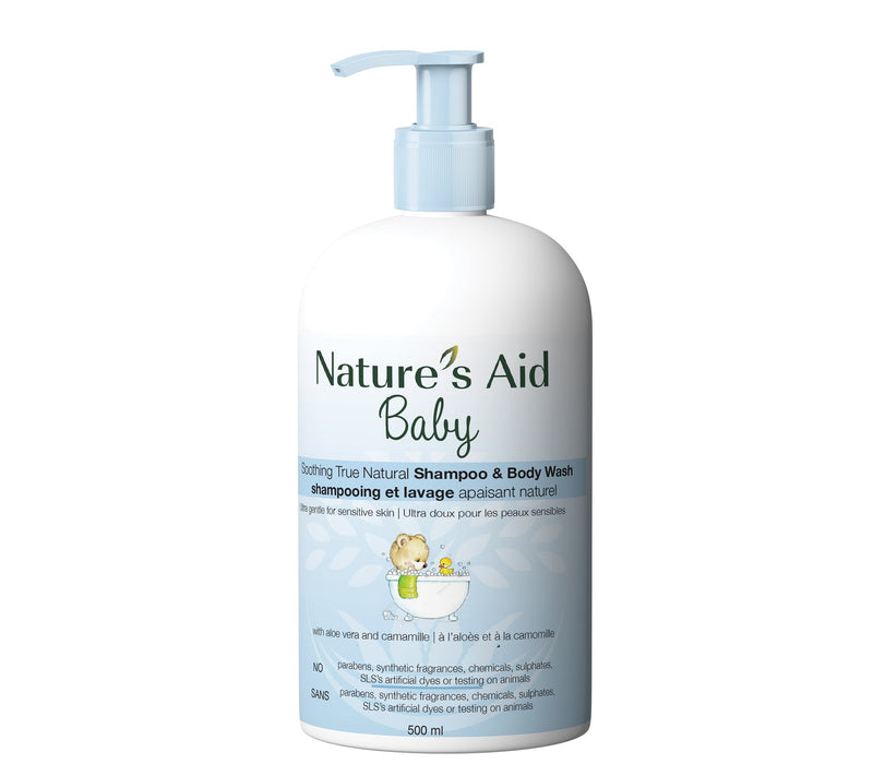 Nature's Aid Sensitive Baby Wash, Unscented 500ml - Simpsons Pharmacy