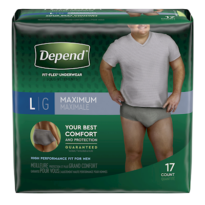 DEPEND FOR MEN, UNDERWEAR, MAXIMUM, LG, 17's - Simpsons Pharmacy