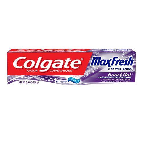 Colgate MaxFresh Knockout Toothpaste Mint Fusion 52mL - Simpsons Pharmacy
