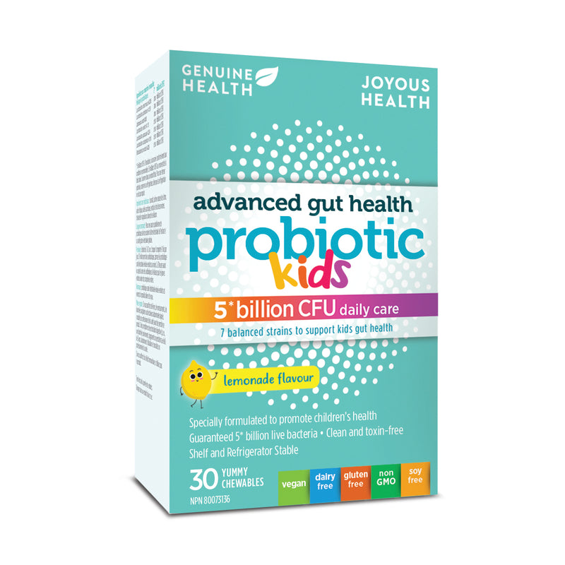 Advanced Gut Health - Probiotic 5 billion KIDS - 30 lemonade chewables - Simpsons Pharmacy