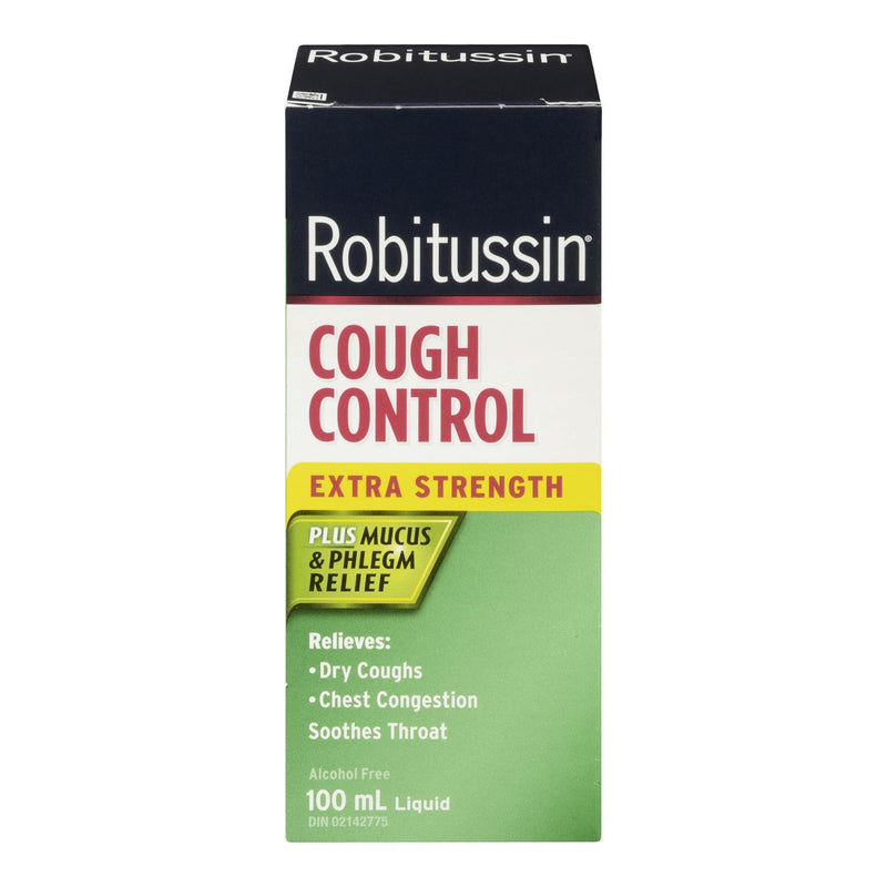 Robitussin Extra Strength Cough Control Plus Mucus & Phlegm Relief Liquid - 100mL - Simpsons Pharmacy