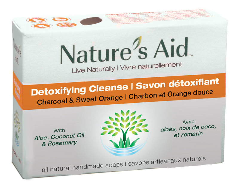 Nature's Aid Detoxifying Cleanse Bar Soap Charcoal & Orange - Simpsons Pharmacy
