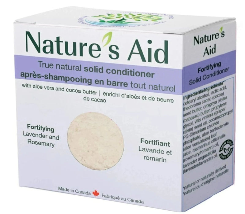 Nature's Aid Fortifying Solid Conditioner Bar with Rosemary and Lavender - Simpsons Pharmacy