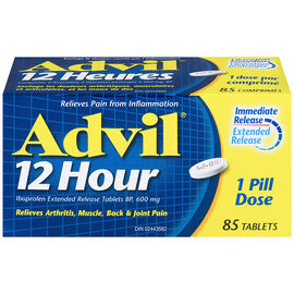 Advil 12 Hour Ibuprofen 600mg - 85 Tablets - Simpsons Pharmacy