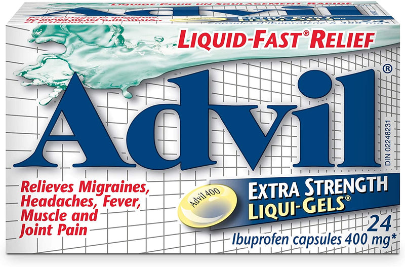 Advil Ibuprofen Liquigels Extra Strength 400mg - 24 Capsules - Simpsons Pharmacy