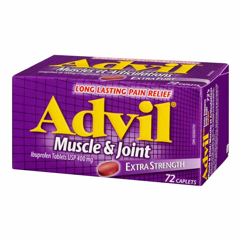 Advil Extra Strength Muscle & Joint Ibuprofen 400mg - 72 Caplets - Simpsons Pharmacy