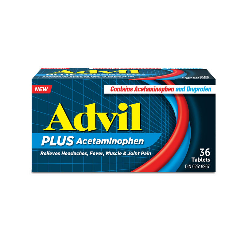 Advil Plus Acetaminophen 36's - Simpsons Pharmacy
