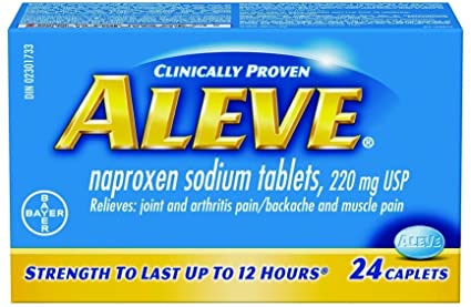 Aleve Naproxen Sodium 220mg - 24 Caplets - Simpsons Pharmacy