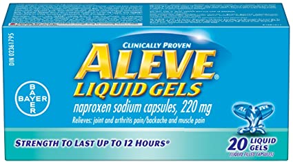Aleve Naproxen Sodium Liquid Gels - 20 Capsules - Simpsons Pharmacy