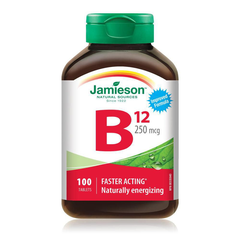Jamieson Natural Sources Vitamin B12 250mcg - 100 Tablets - Simpsons Pharmacy