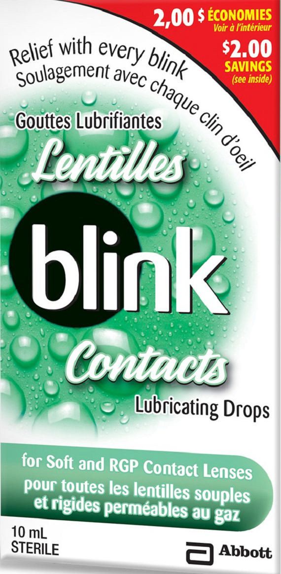 Blink Lubricating Contacts Drops - 10mL - Simpsons Pharmacy