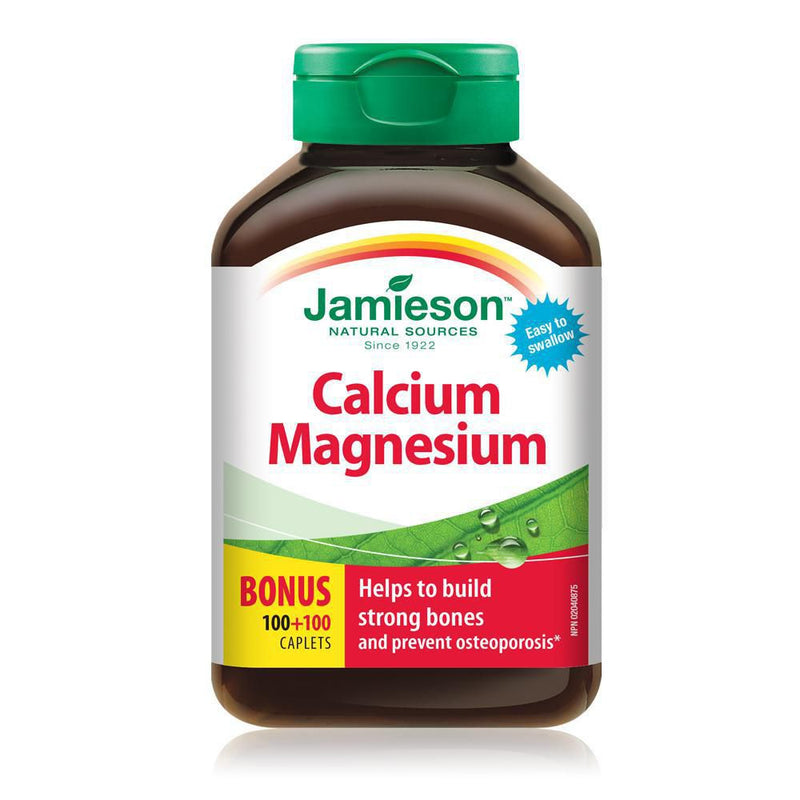 Jamieson Natural Sources Calcium Magnesium - 200 Caplets - Simpsons Pharmacy
