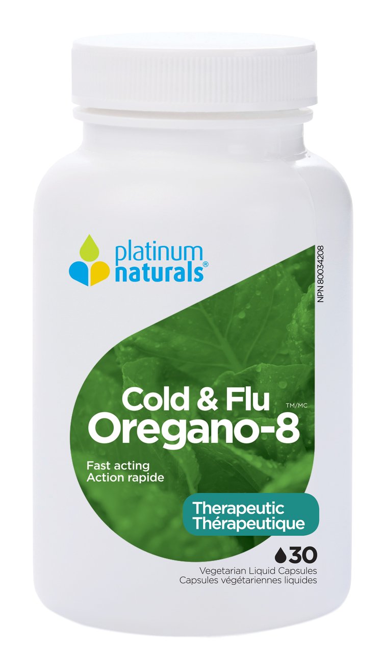 Platinum Naturals Cold & Flu Oregano-8 30caps - Simpsons Pharmacy
