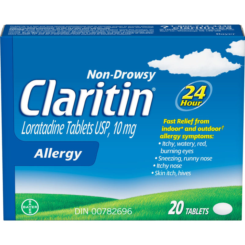 Claritin Non-Drowsy 10mg Allergy Relief - 20 Tablets - Simpsons Pharmacy