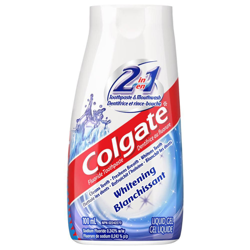 Colgate 2-in-1 Liquid Gel Whitening Toothpaste 100mL - Simpsons Pharmacy