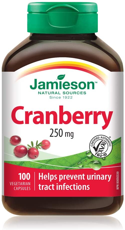 Jamieson Natural Sources Cranberry 250mg - 100 Vegetarian Capsules - Simpsons Pharmacy