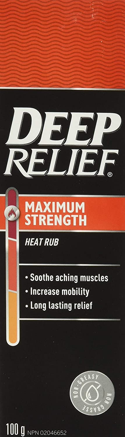 Deep Relief Maximum Strength Heat Rub - 100g - Simpsons Pharmacy