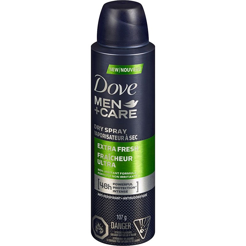 Dove Men Care Extra Fresh Scent Dry Spray Antiperspirant - 107g - Simpsons Pharmacy
