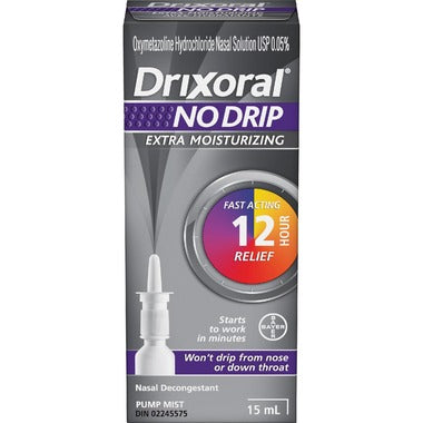 Drixoral Nasal Decongestant Moisturizing Nasal Spray - 15mL - Simpsons Pharmacy