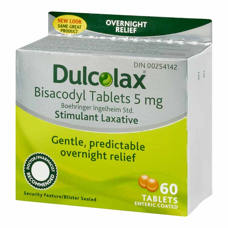 Dulcolax Overnight Relief Laxative 5mg - 60 Tablets - Simpsons Pharmacy
