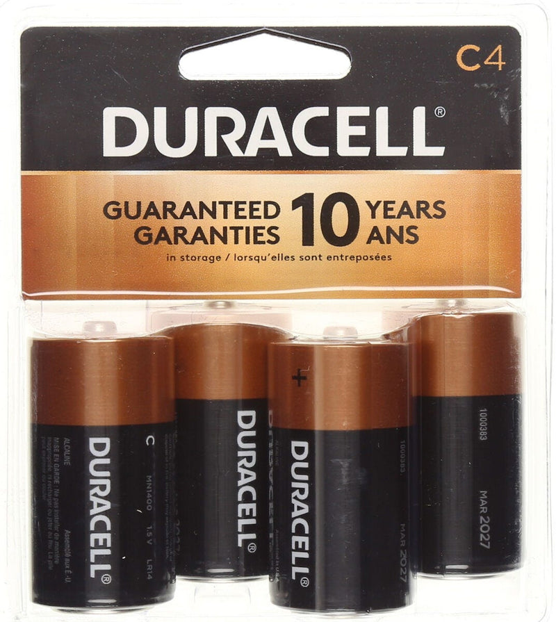 Duracell C4 Batteries - 4 Pack - Simpsons Pharmacy