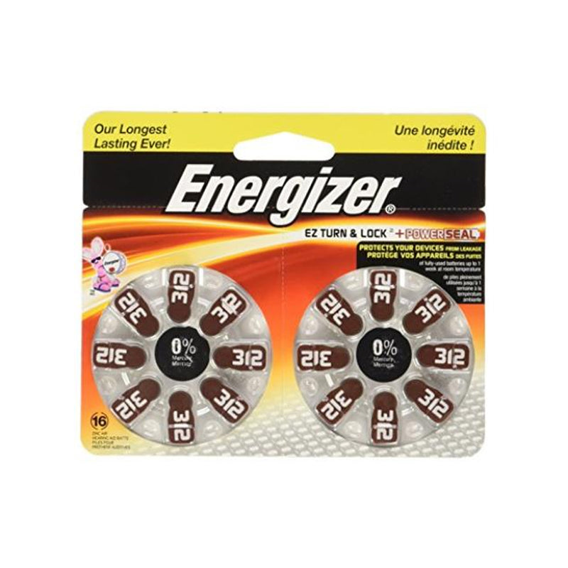 Energizer 312 Hearing Aid Batteries - 16 Pack - Simpsons Pharmacy