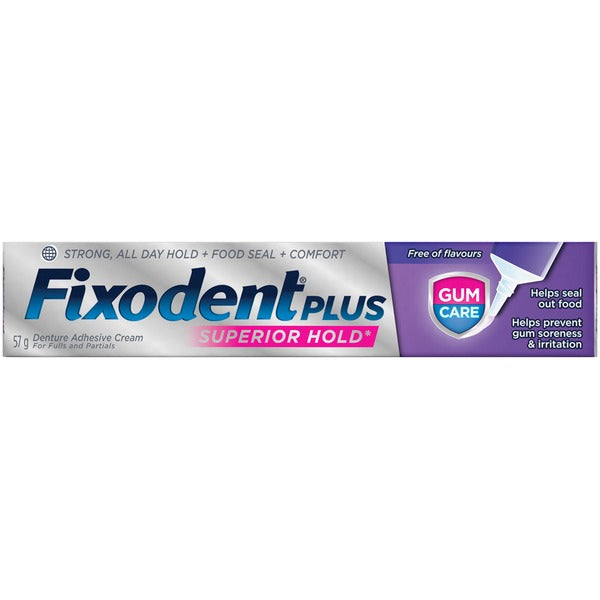 Fixodent Plus Precision Hold & Seal Denture Adhesive Cream 57g - Simpsons Pharmacy