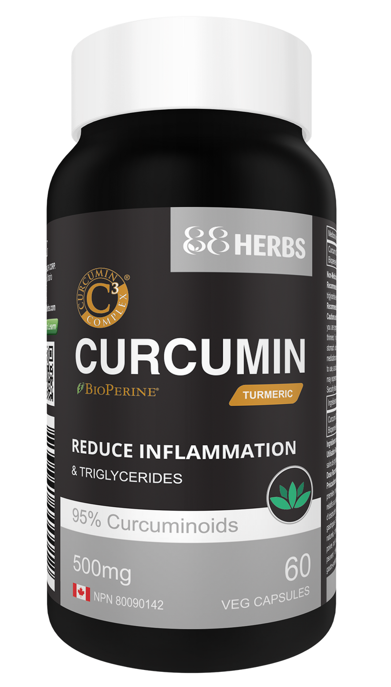 88Herbs - Curcumin - Premium C3 Complex® + Bioperine – 500 mg 60 caps - Simpsons Pharmacy