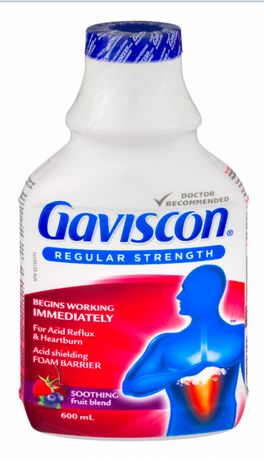 Gaviscon Regular Strength Antacid Fruit Blend Flavour - 600mL - Simpsons Pharmacy
