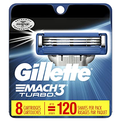 Gillette Mach3 Turbo Blades - 8 Cartridges - Simpsons Pharmacy