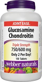 Webber Naturals Glucosamine Chondroitin Joint Ease Triple Strength 750/600mg - 90 Tablets - Simpsons Pharmacy