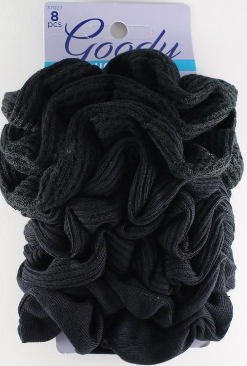 Goody Ouchless Scrunchies - 8 Pack - Black - Simpsons Pharmacy