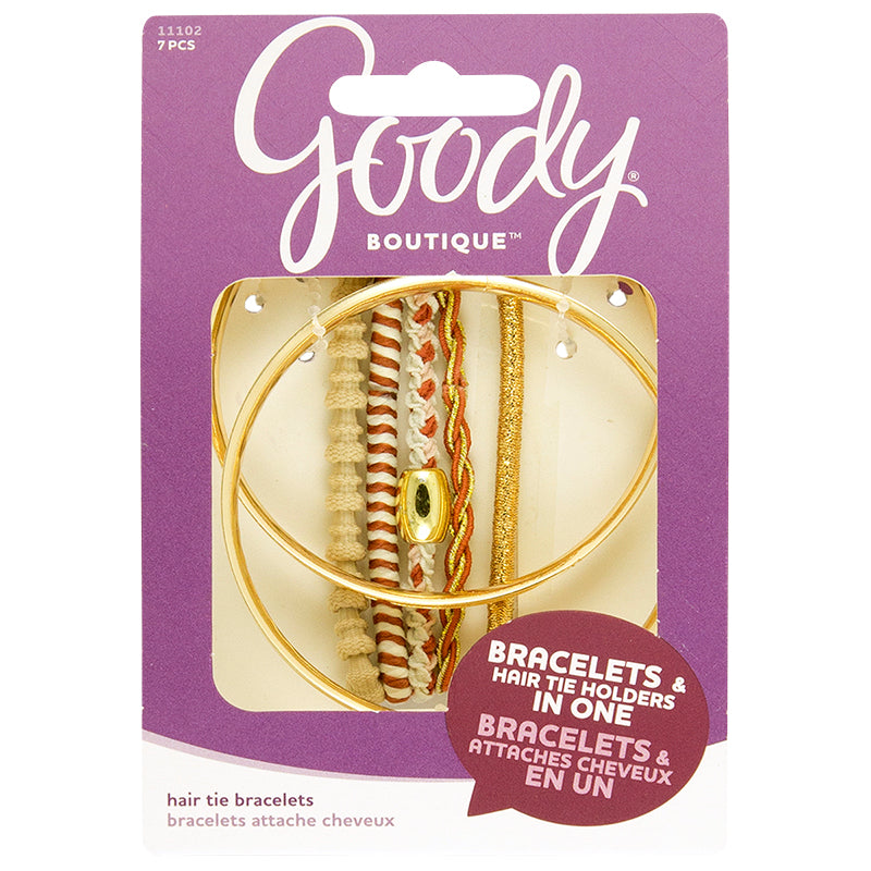 Goody Hair Tie Bracelets - Brown/ Gold - Simpsons Pharmacy