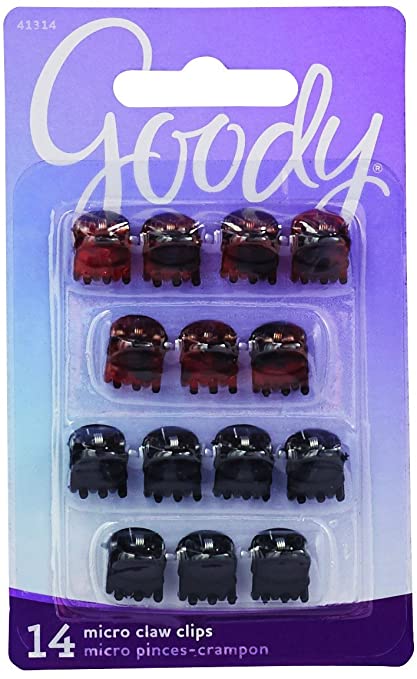 Goody Micro Claw Clips Brown & Black - 14 Pieces - Simpsons Pharmacy